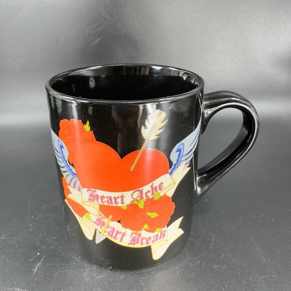2009 Silver Buffalo Ceramic Coffee Mug Cup Heart Ache Heart Break Mug Cup VTG - Picture 14 of 14